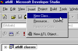 Accessing an ATL DLL from Java: Create new class