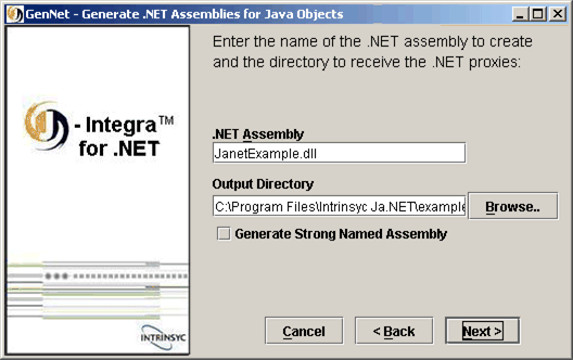 Setting output .NET assemblies  using GenNet tool