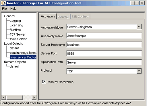 Using Janetor Configuration Tool setup local objects