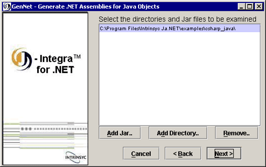 Using GenNet generate .NET assemblies for Java Objects