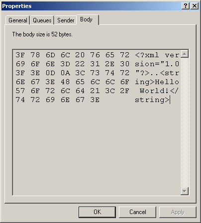 Checking Messege body content