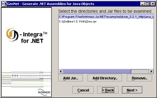 Using GenNet generate .NET assemblies for Java objects
